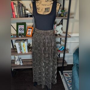 Gilli Black and Gold Maxi Skirt